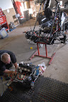Taking the engine out to diagnose the issue of the engine seizing